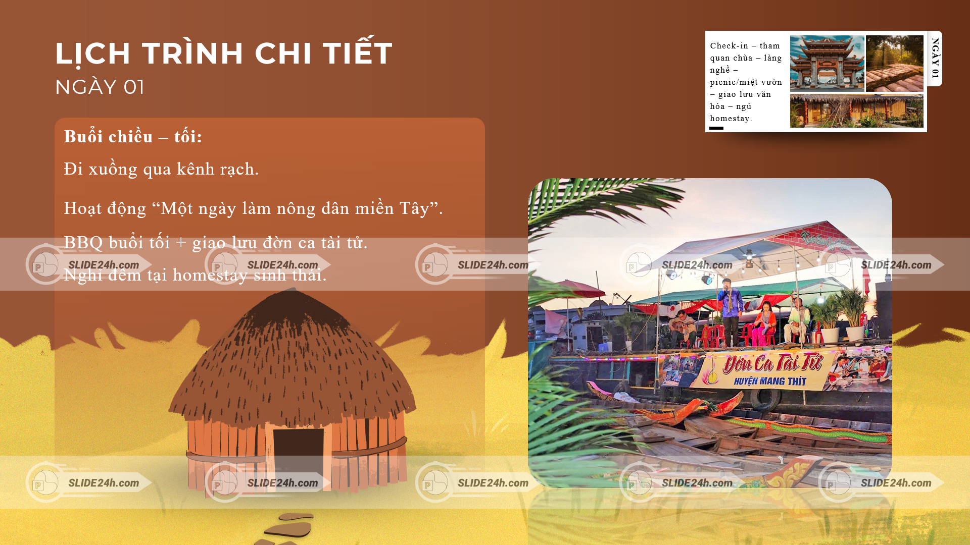 Lịch trình buổi chiều - tối khi du lịch Vĩnh Long