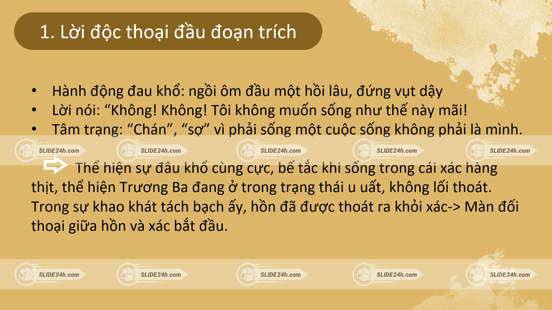 Lời độc thoại tự vấn của Trương Ba