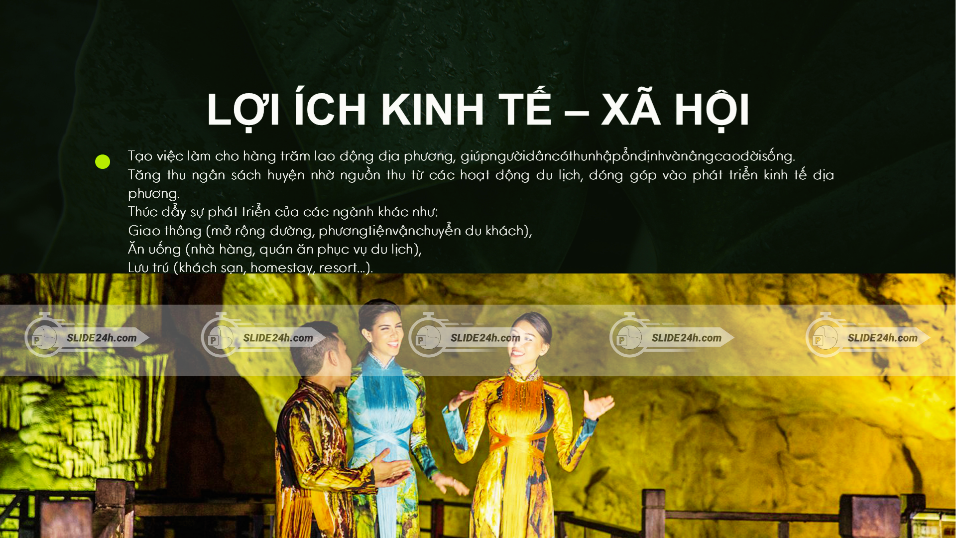 lợi ích kinh tế - xã hội của Động Thiên Đường