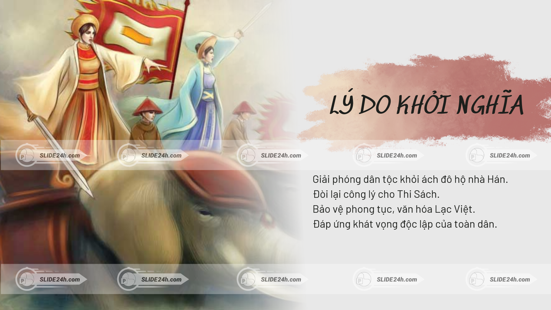Lý do khởi nghĩa