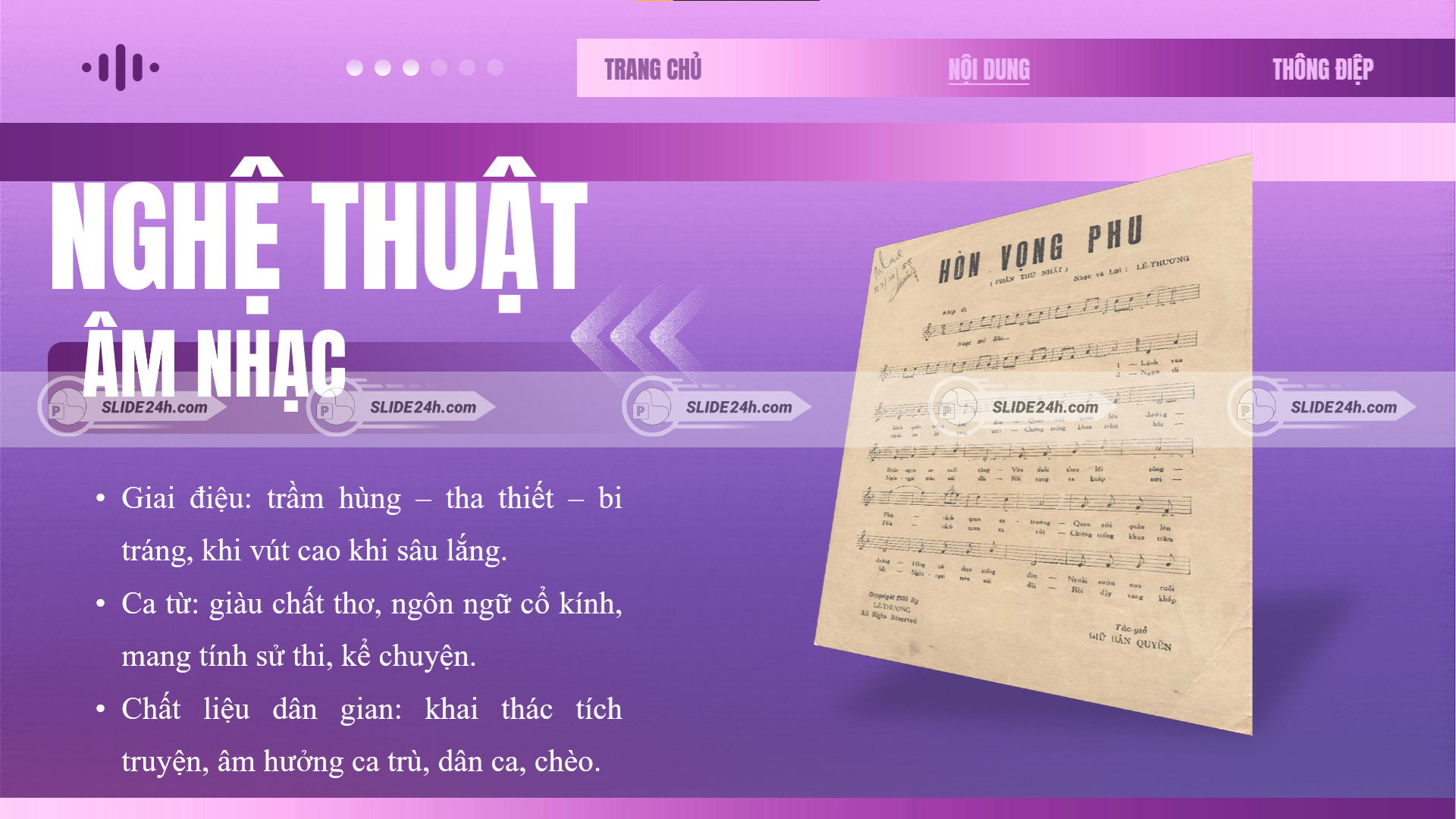 nghệ thuật âm nhạc trường ca hòn vọng phu giai điệu trầm hùng giàu chất thơ