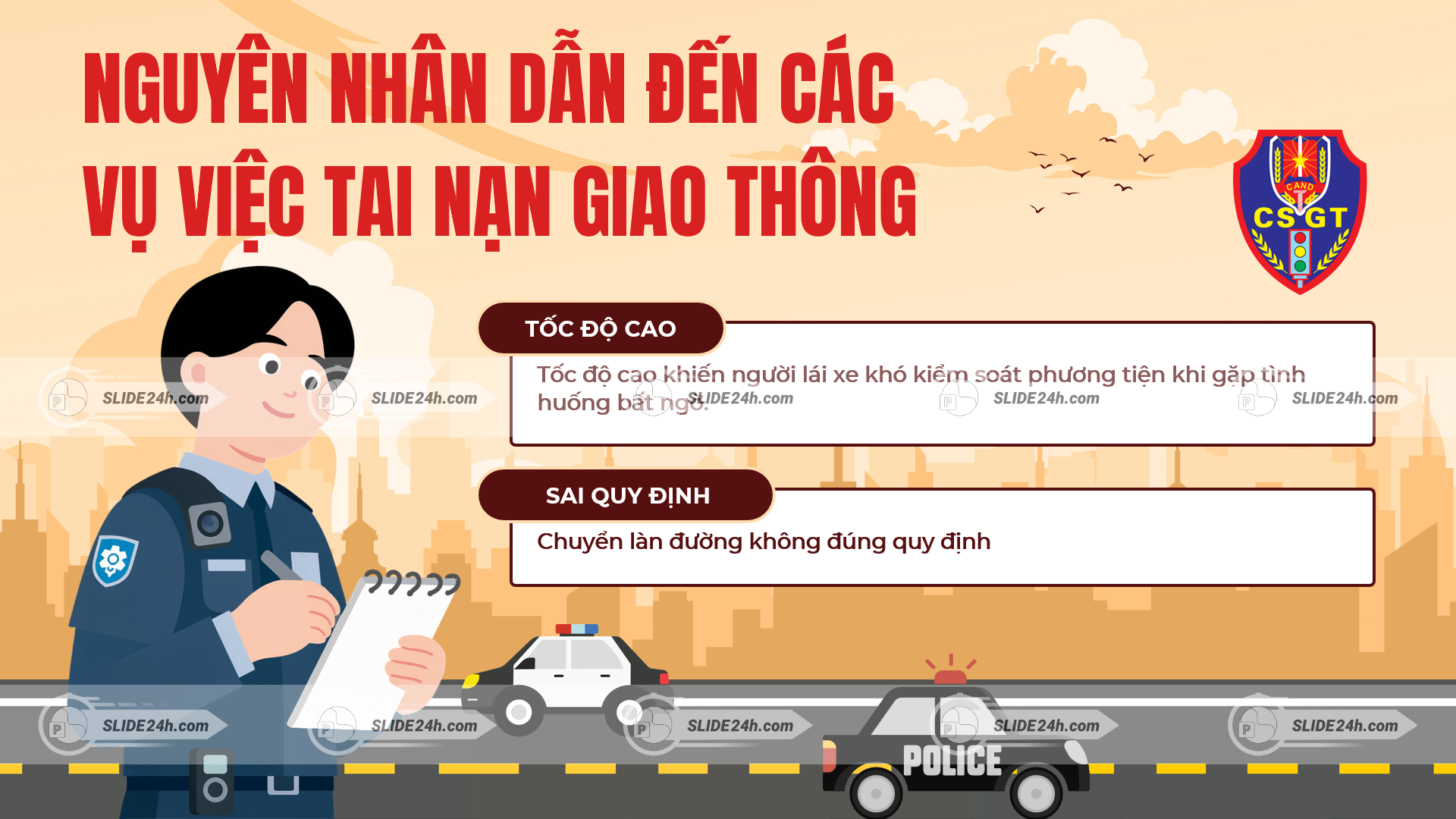 Nguyên nhân dẫn đến tai nạn giao thông