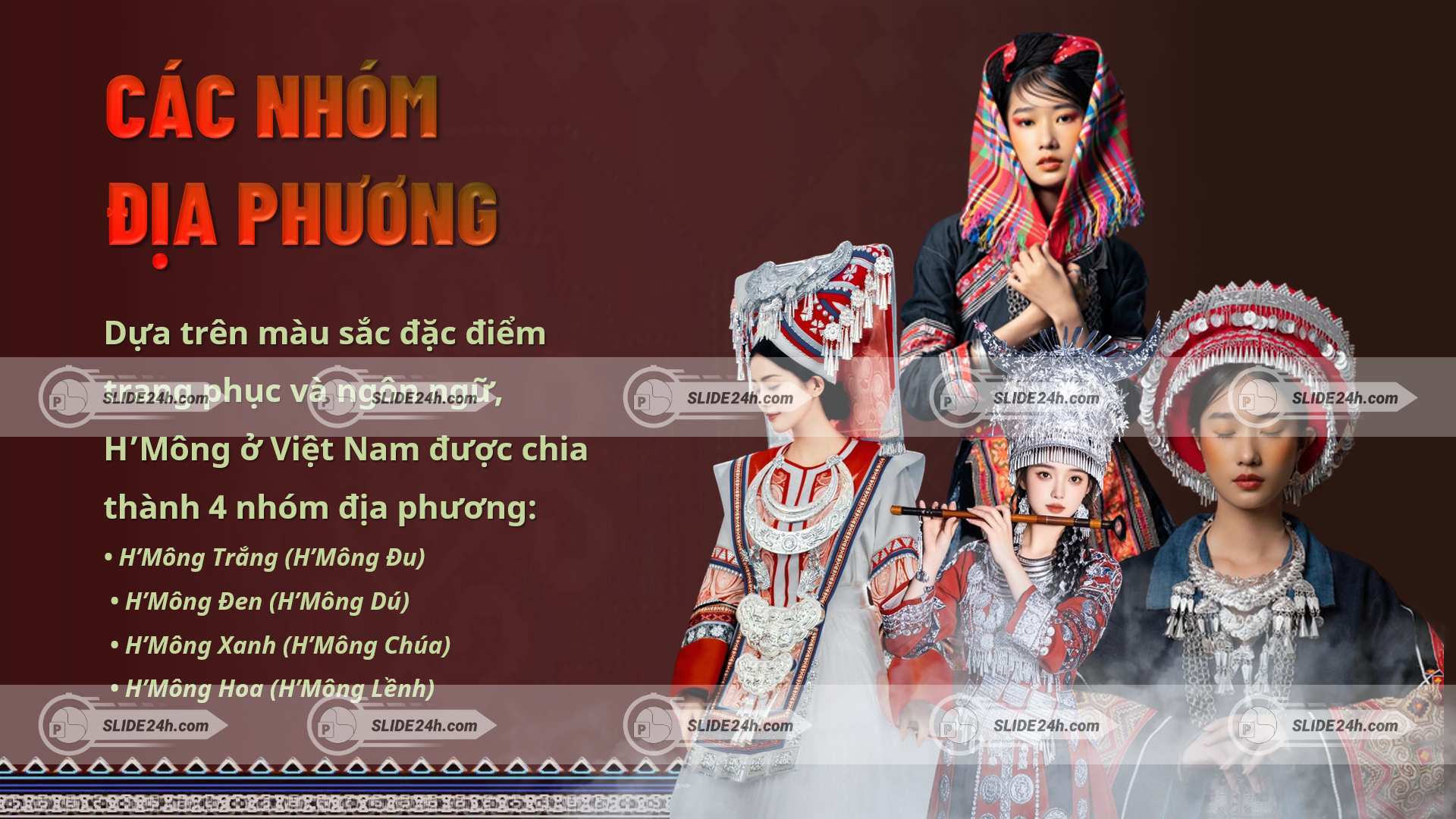 Nhóm địa phương của dân tộc H’Mông