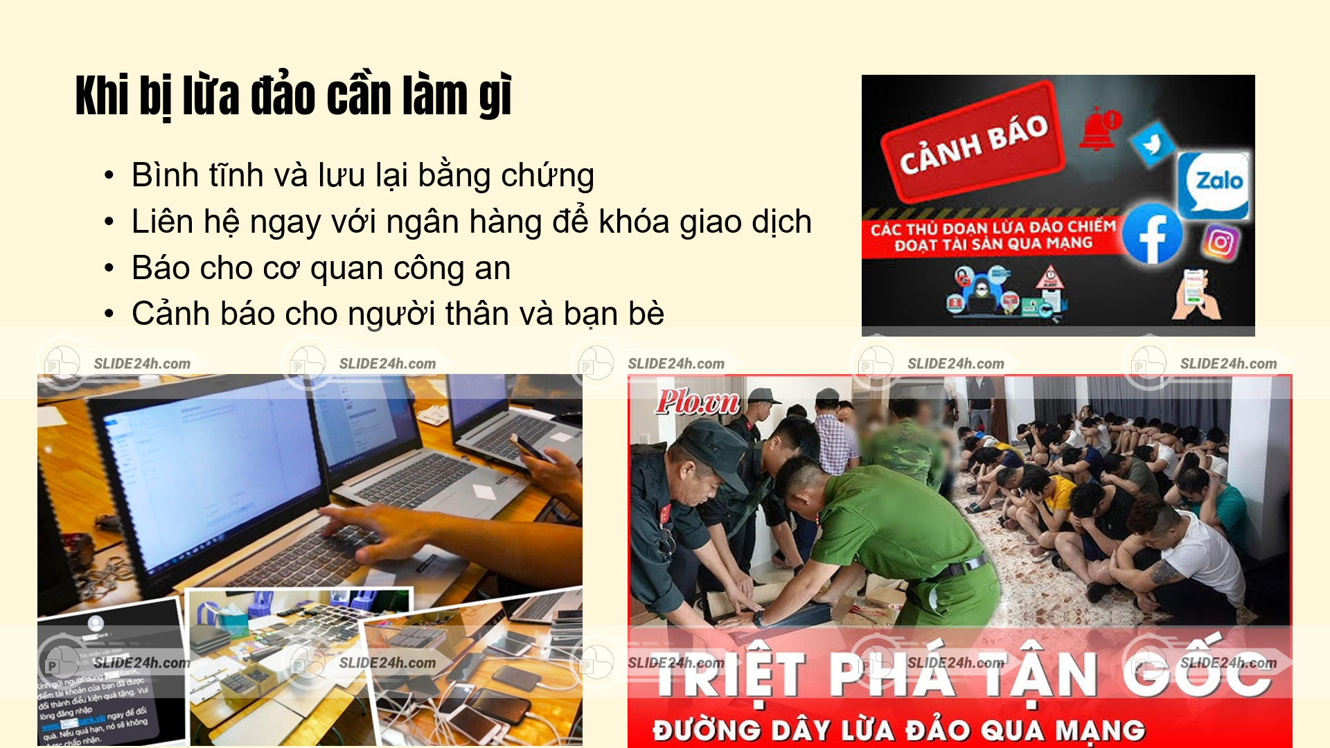 Những điều cần làm khi bị lừa đảo online