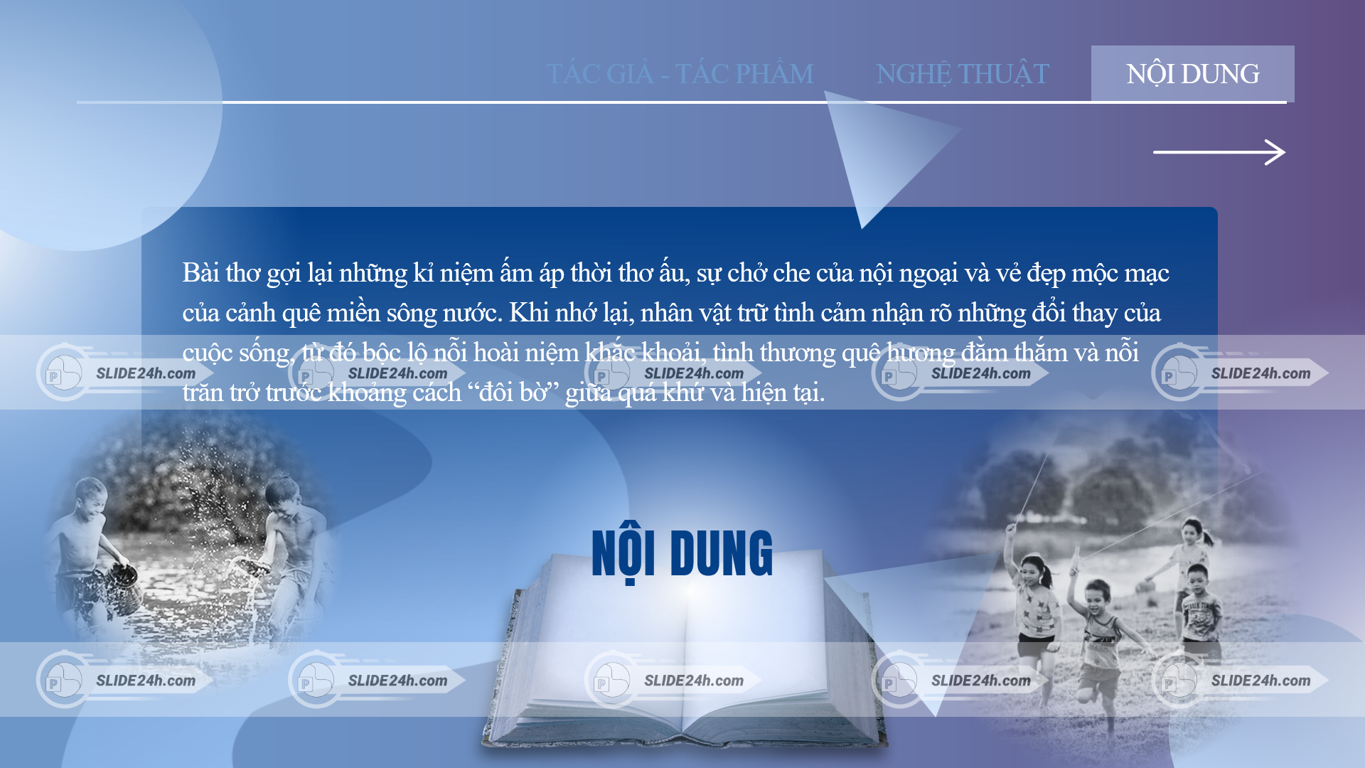 nội dung thơ thái hồng ký ức tuổi thơ và tình yêu quê hương miền sông nước