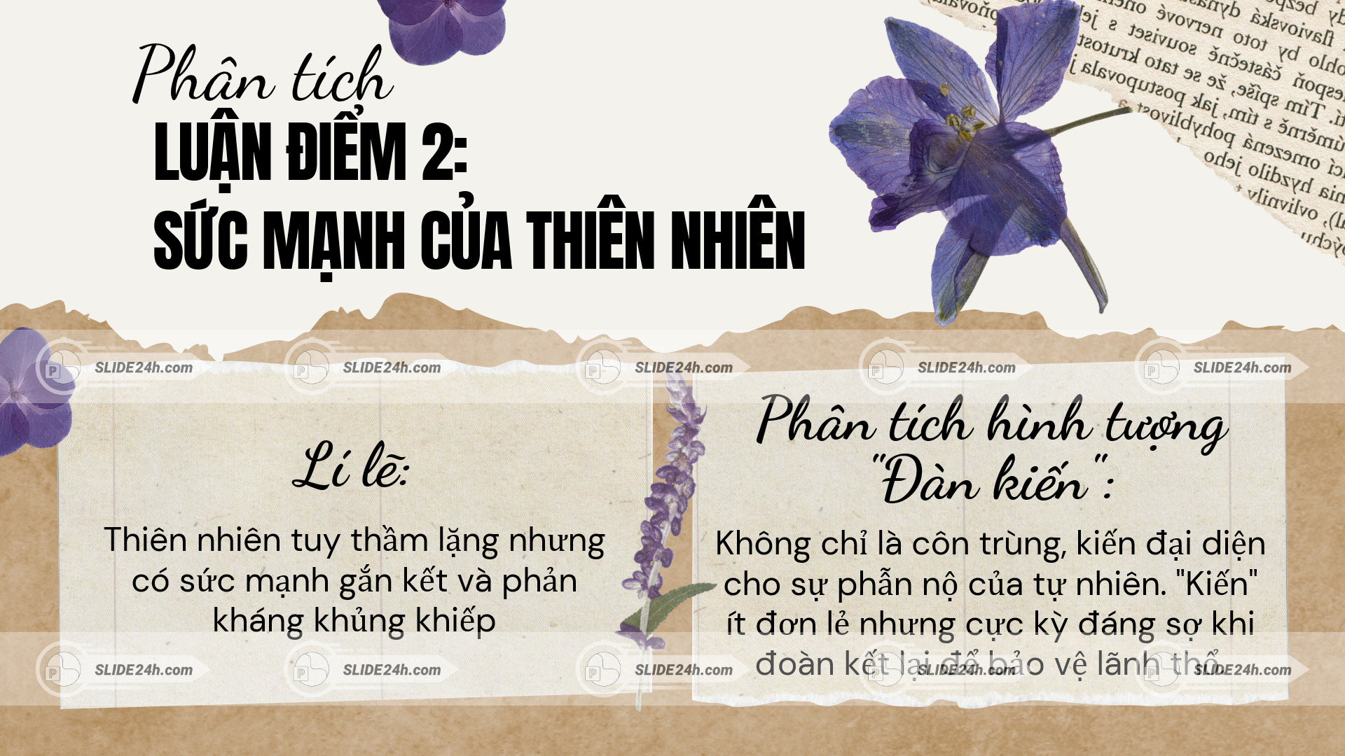 Phân tích sức mạnh của thiên nhiên và lời cảnh tỉnh gửi đến con người trong Kiến và Người.