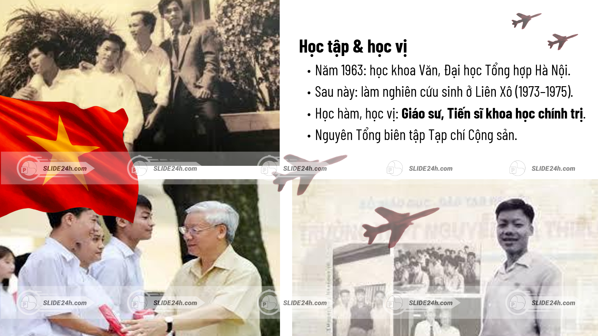 Quá trình học tập và học vị của Bác Trọng