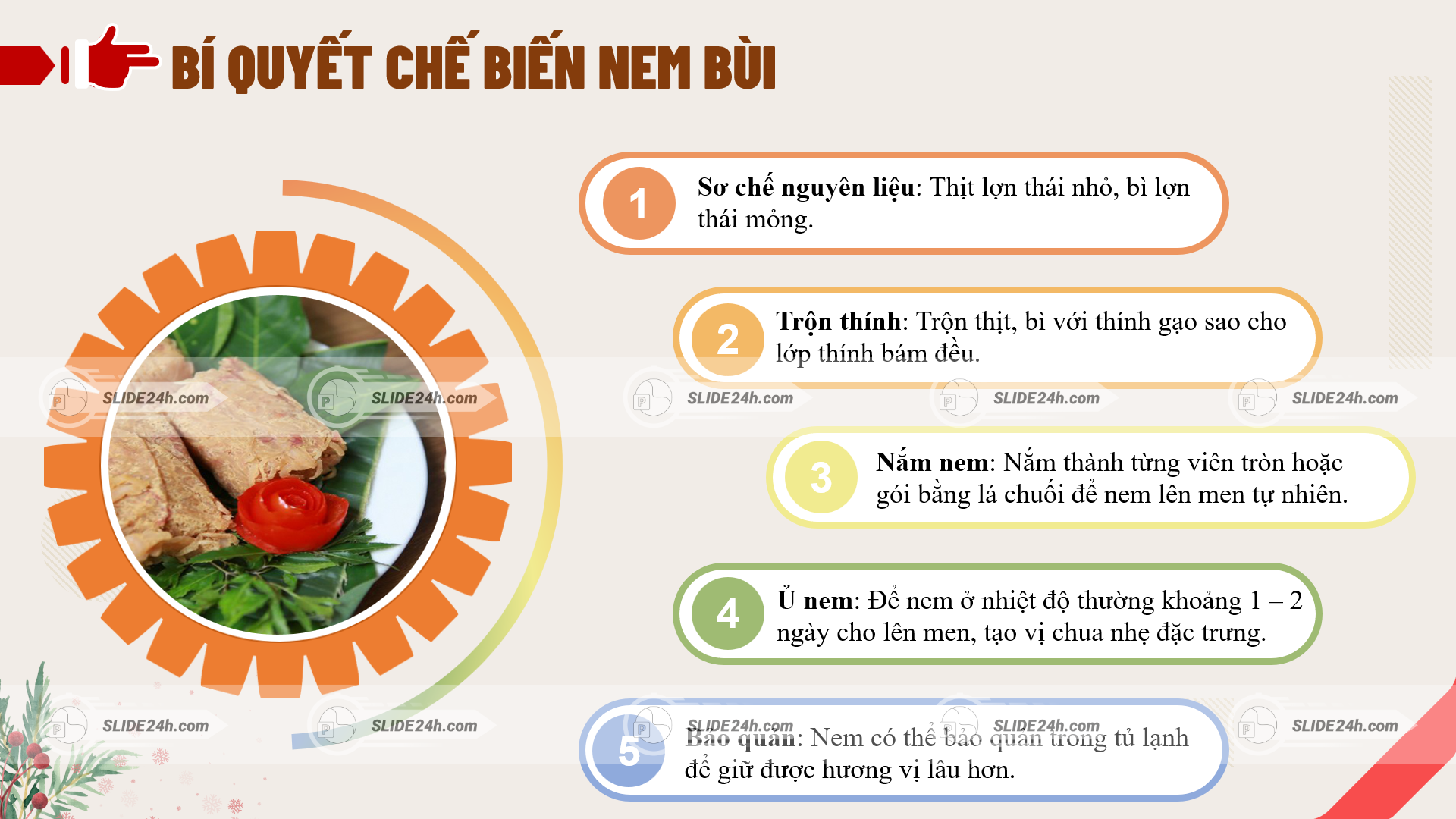 Quy trình chế biến nem bùi