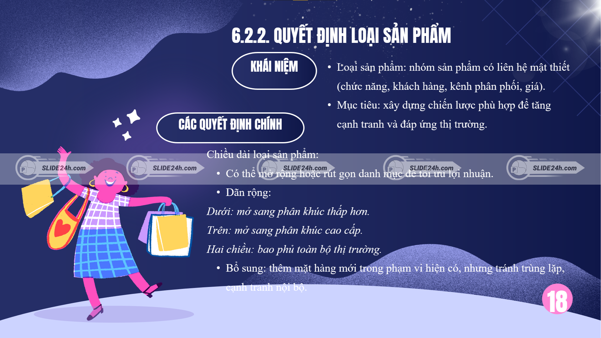 quyết định loại sản phẩm và chiến lược mở rộng dòng sản phẩm