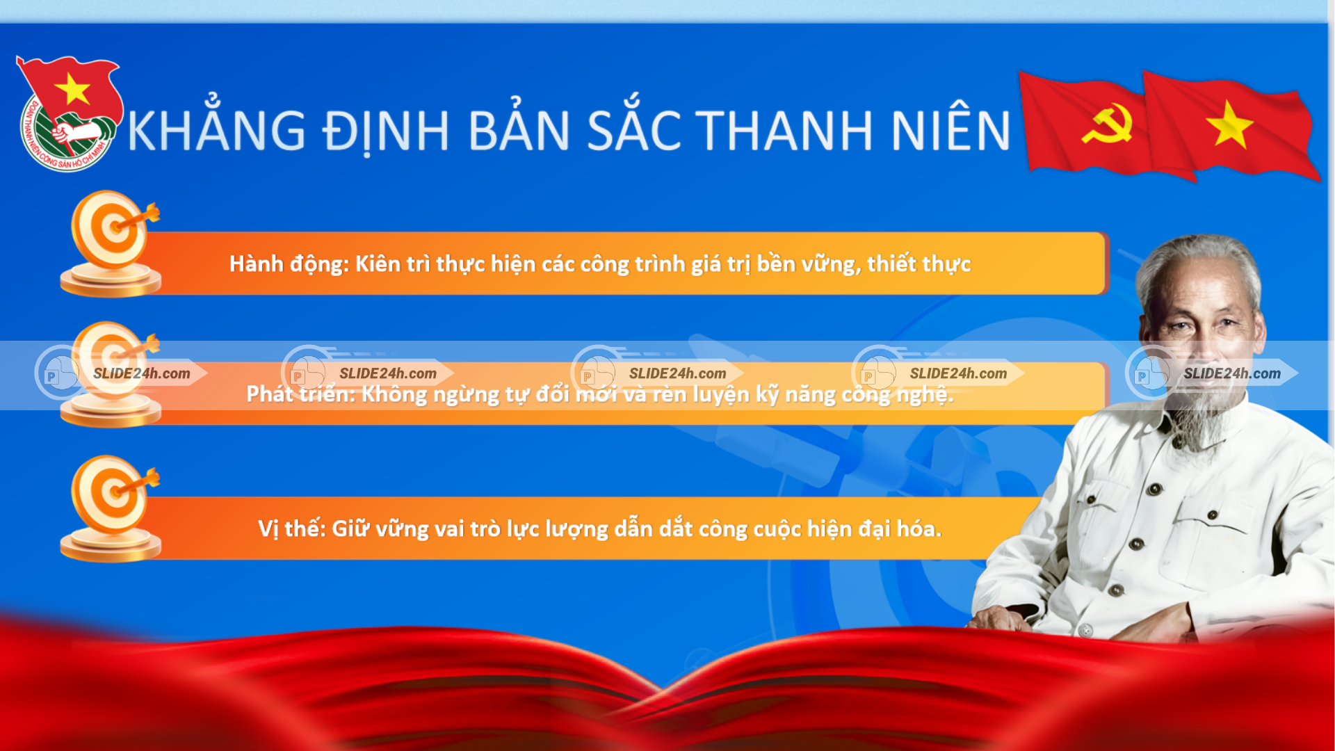 Slide khẳng định bản sắc thanh niên với thông điệp hành động