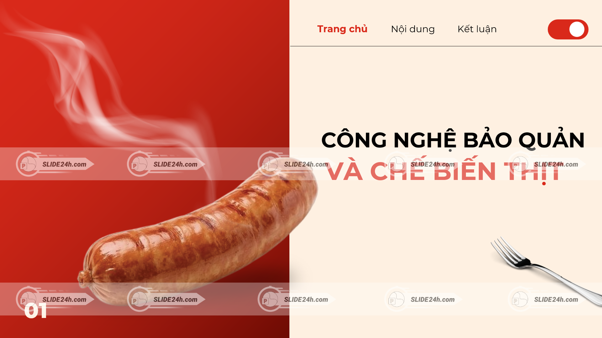 Slide Xúc Xích Đức - Cách chế biến và bảo quản thịt