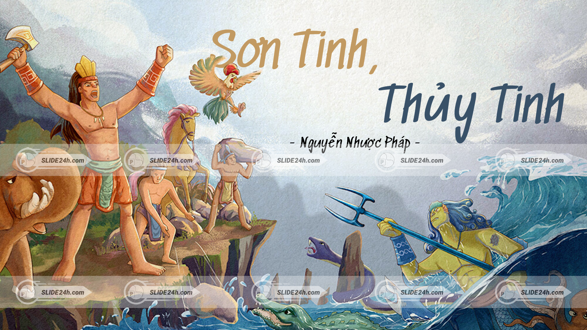 tác phẩm thơ sơn tinh thuỷ tin