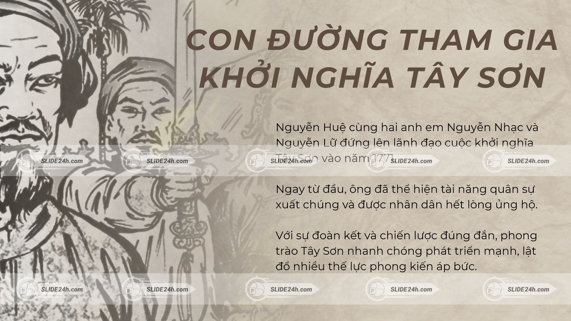 Tham gia khởi nghĩa Tây Sơn