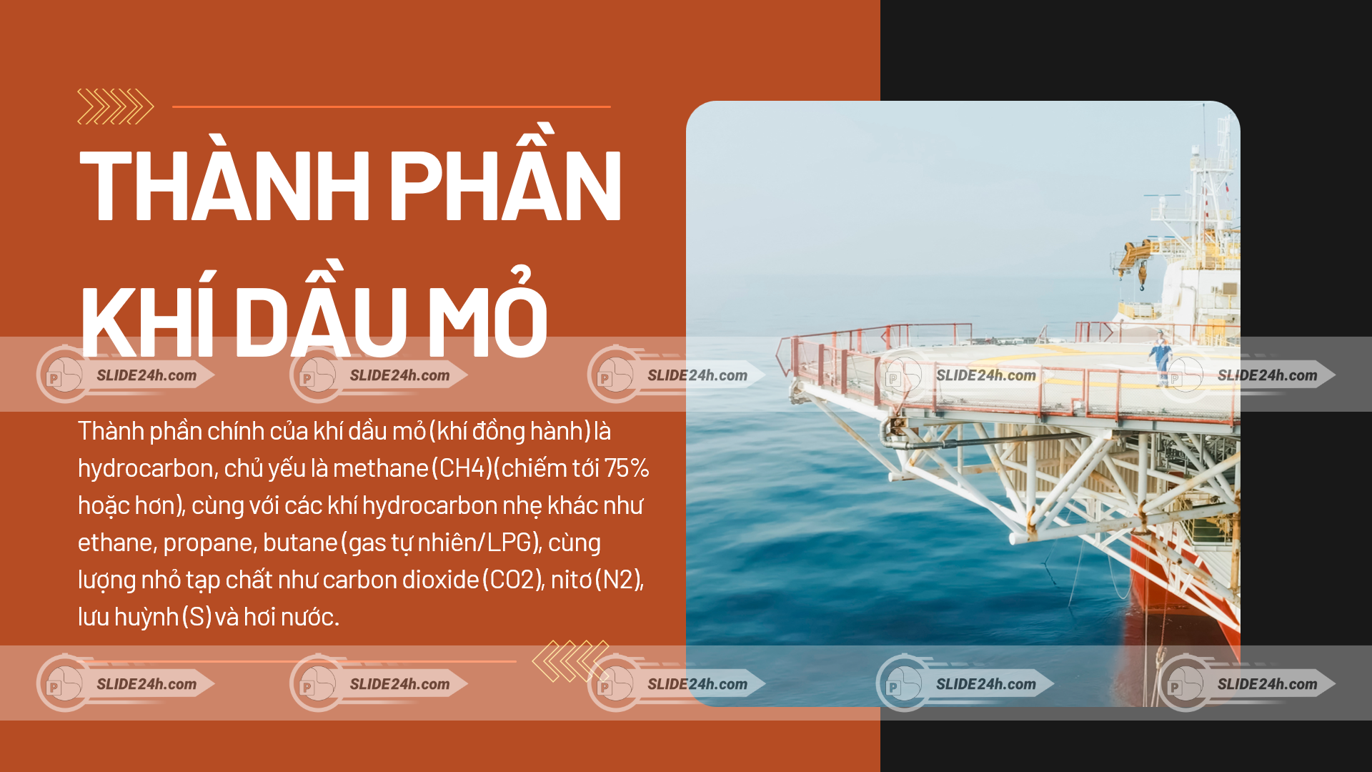 Thành phần chính của khí dầu mỏ.