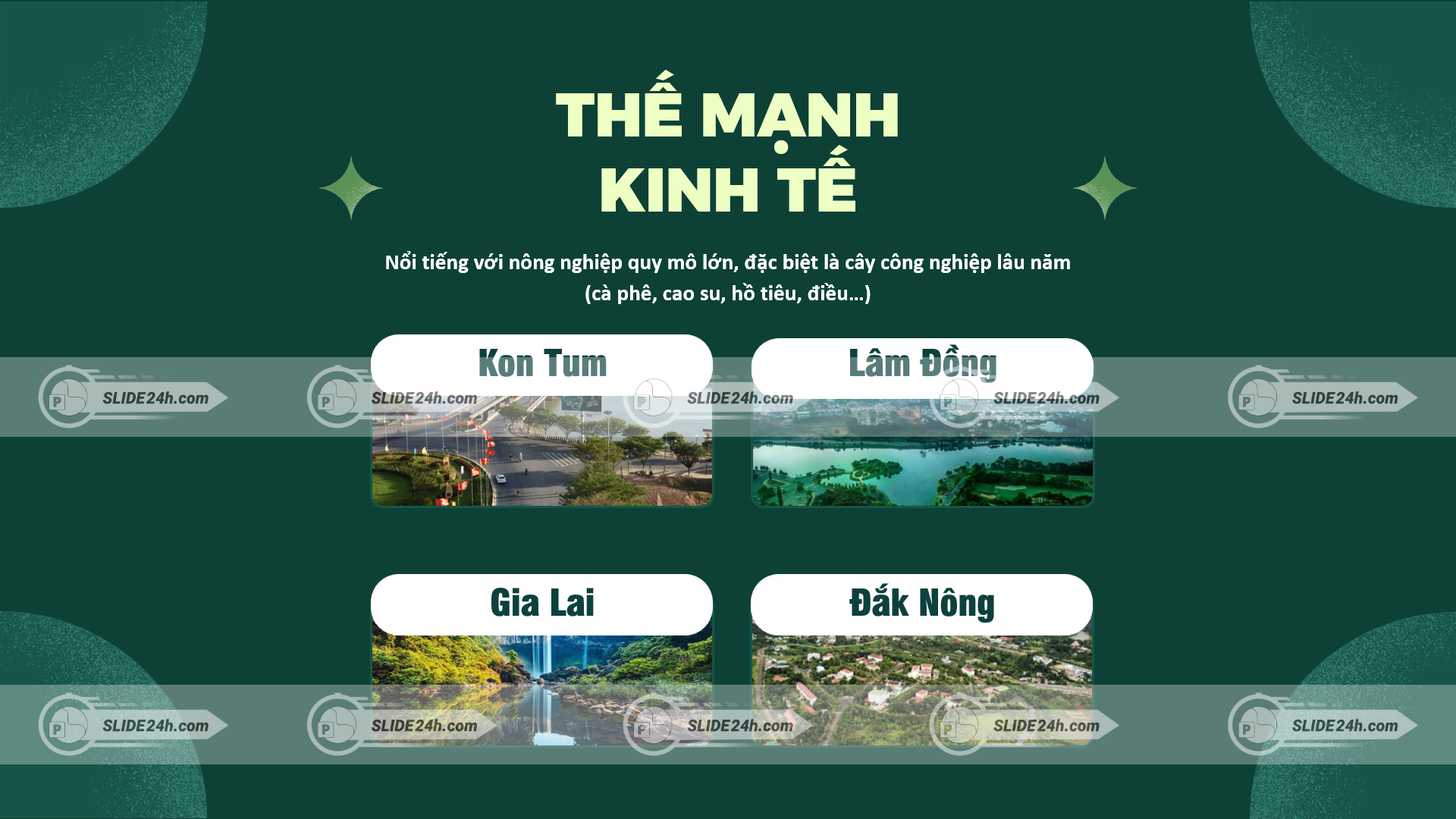 thế mạnh kinh tế tây nguyên với nông nghiệp và cây công nghiệp lâu năm