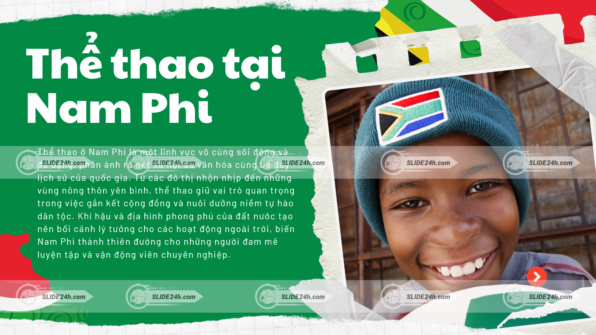 Thể thao và đời sống tại Nam Phi trong văn hóa cộng đồng.