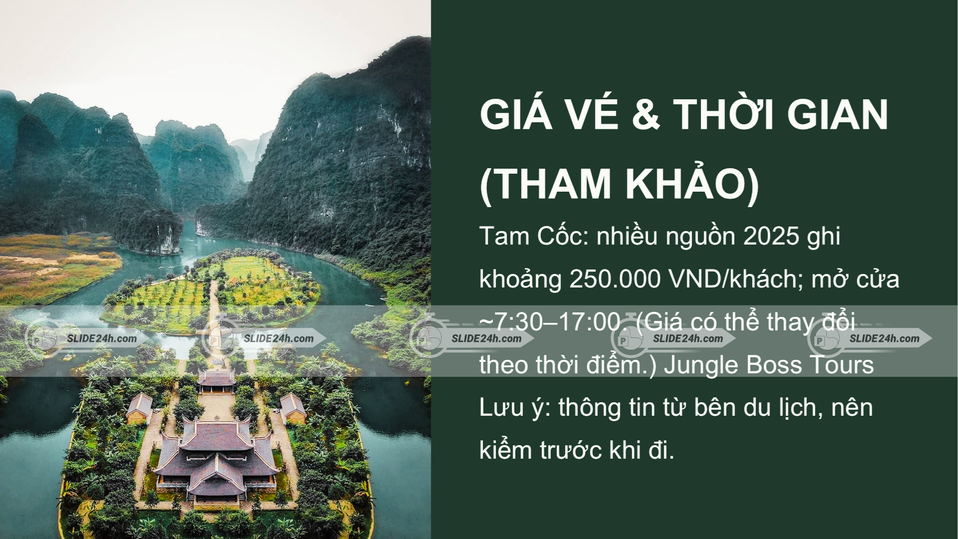thời điểm tốt du lịch ninh bình