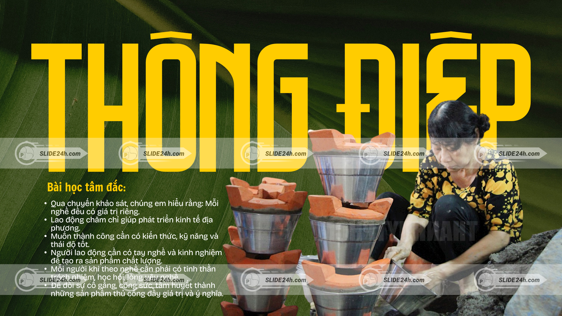 Thông điệp và giá trị từ hoạt động sản xuất địa phương