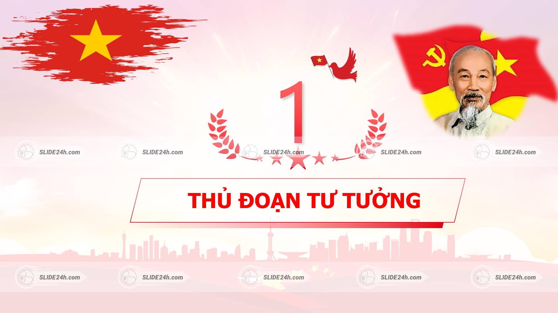 thủ đoạn tư tưởng trong giáo dục chính trị với cờ việt nam và chân dung chủ tịch hồ chí minh