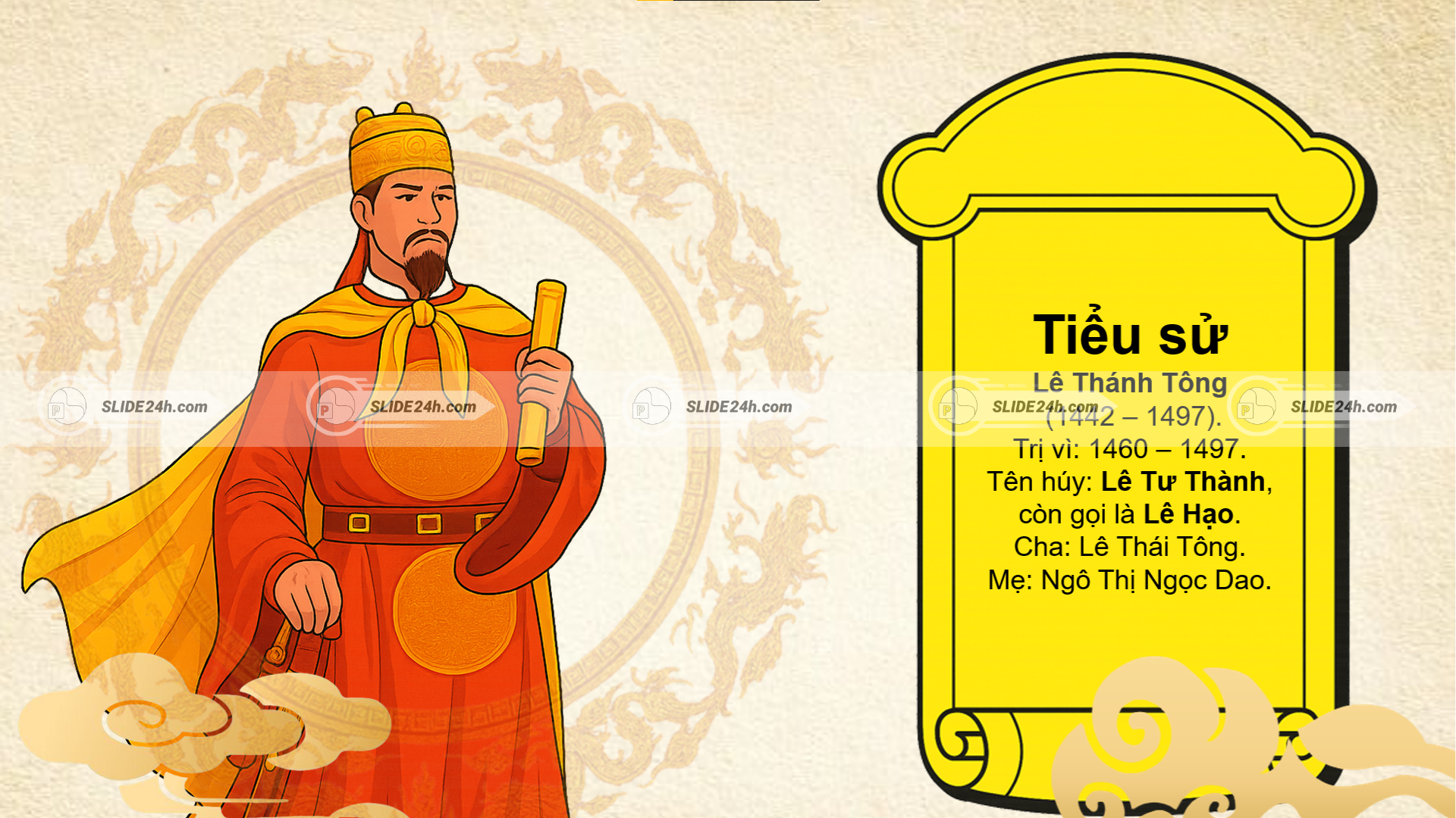 tiểu sử lê thánh tông thời gian trị vì thân thế và gia đình minh họa cổ trang