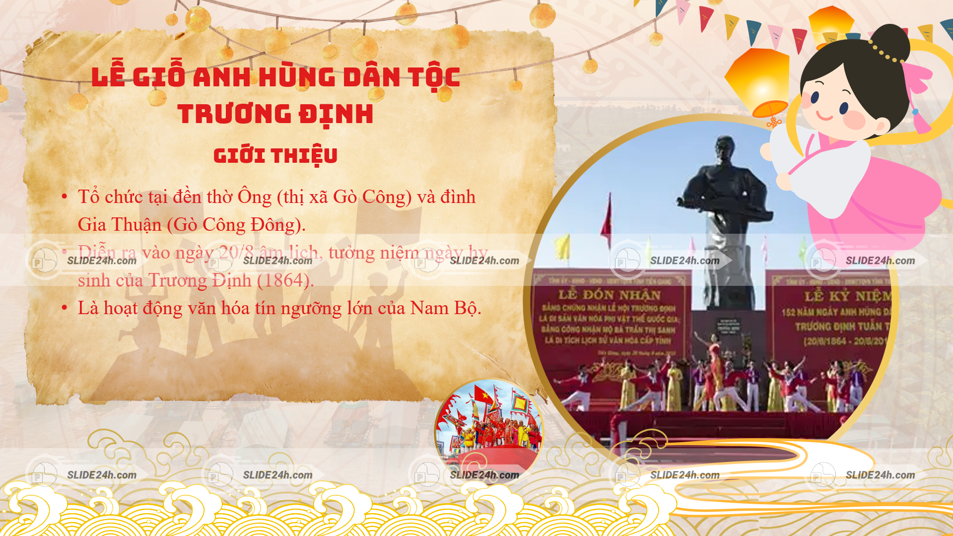 Trương Định Và Lễ Giỗ Truyền Thống Gò Công là lễ hội truyền thống của Tiền Giang
