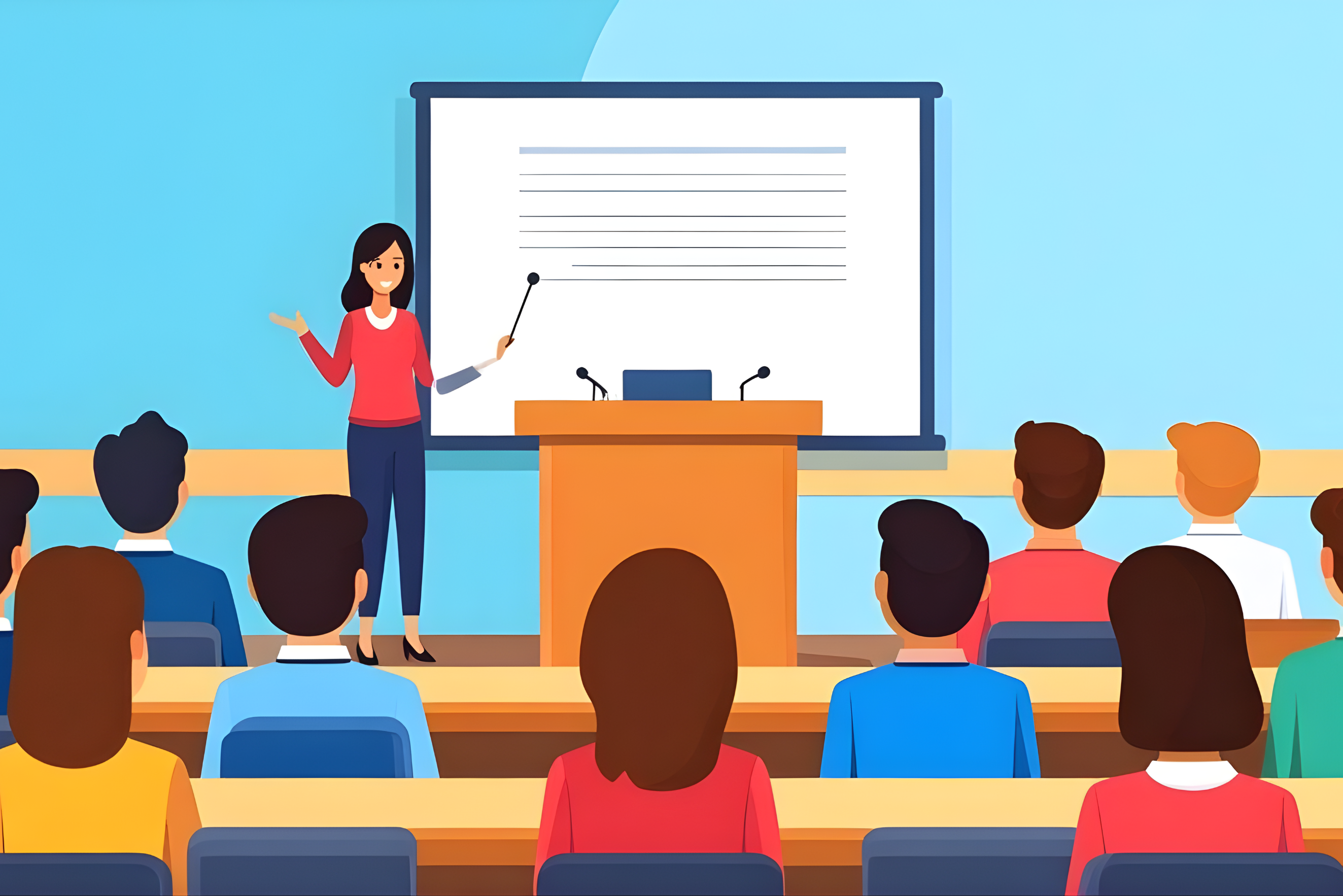 Tương tác với khán giả khi diễn thuyết trước đám đông