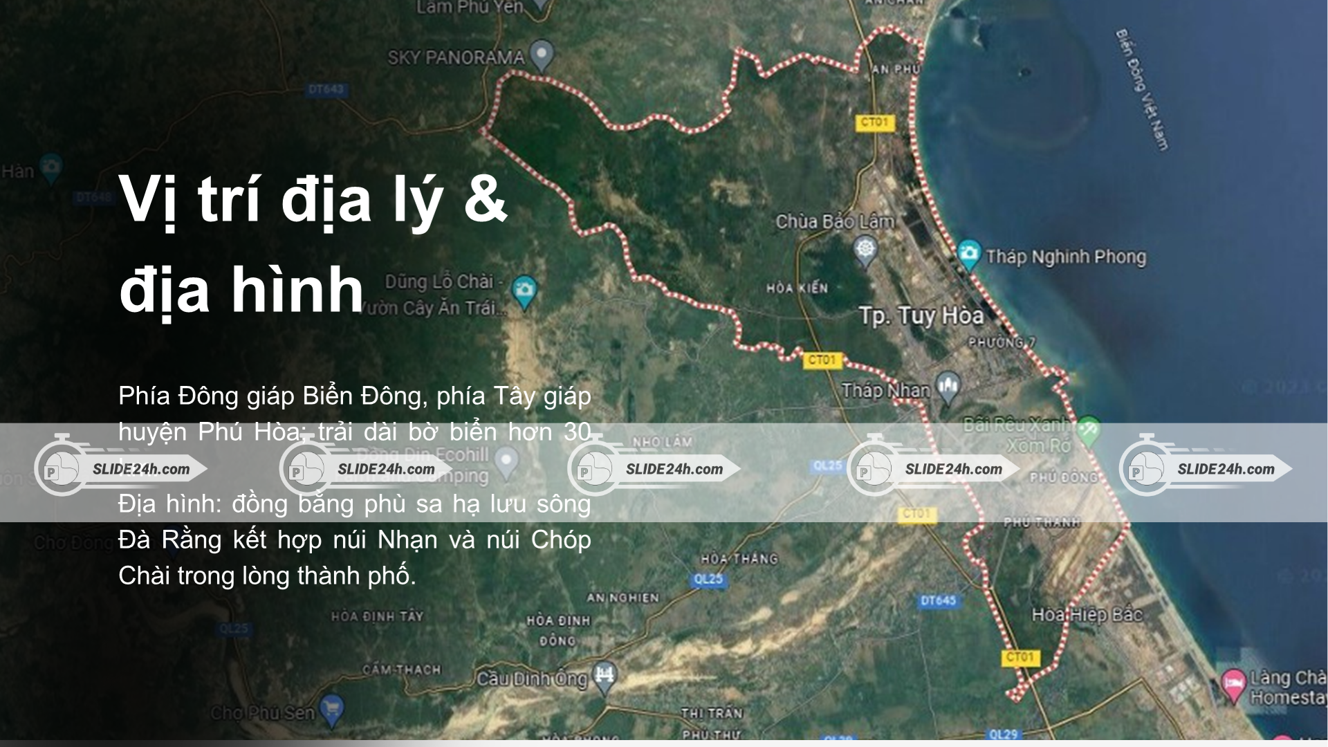 Vị trí địa lý và địa hình Tuy Hòa