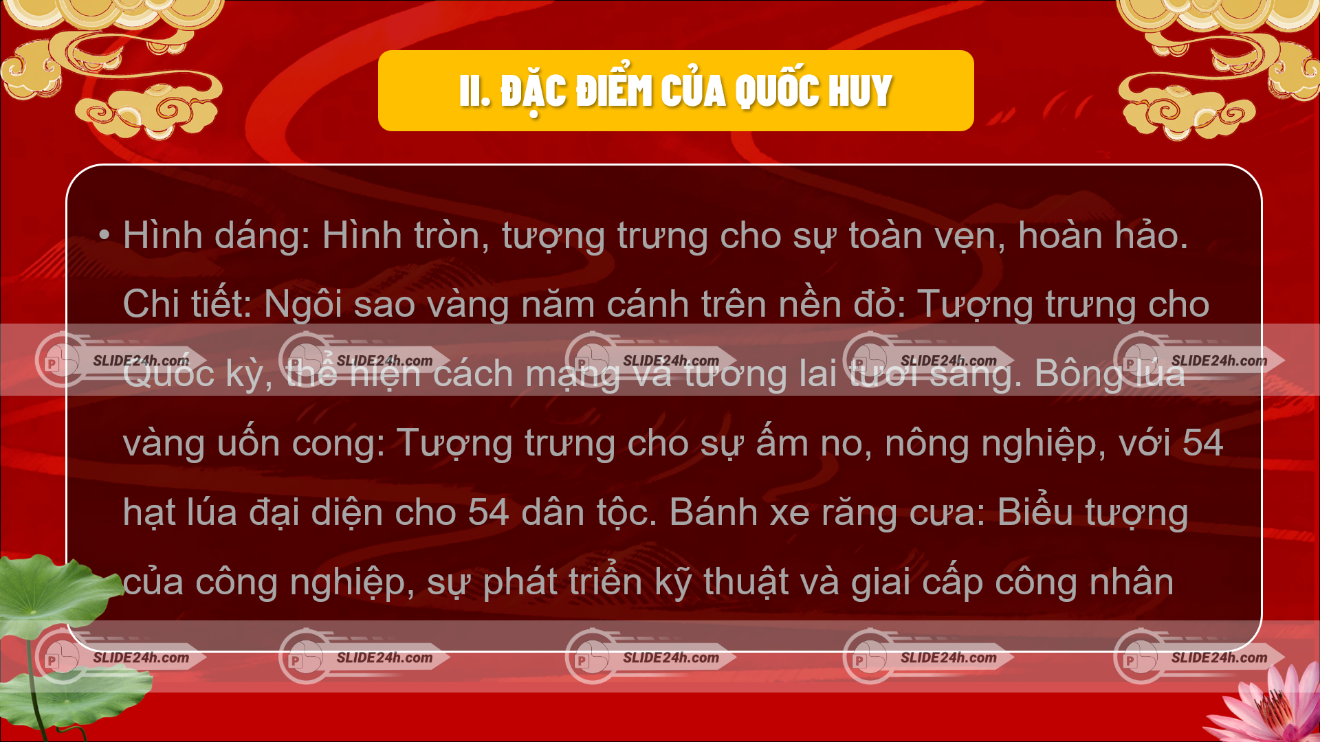Ý nghĩa của từng chi tiết trong Quốc huy Việt Nam
