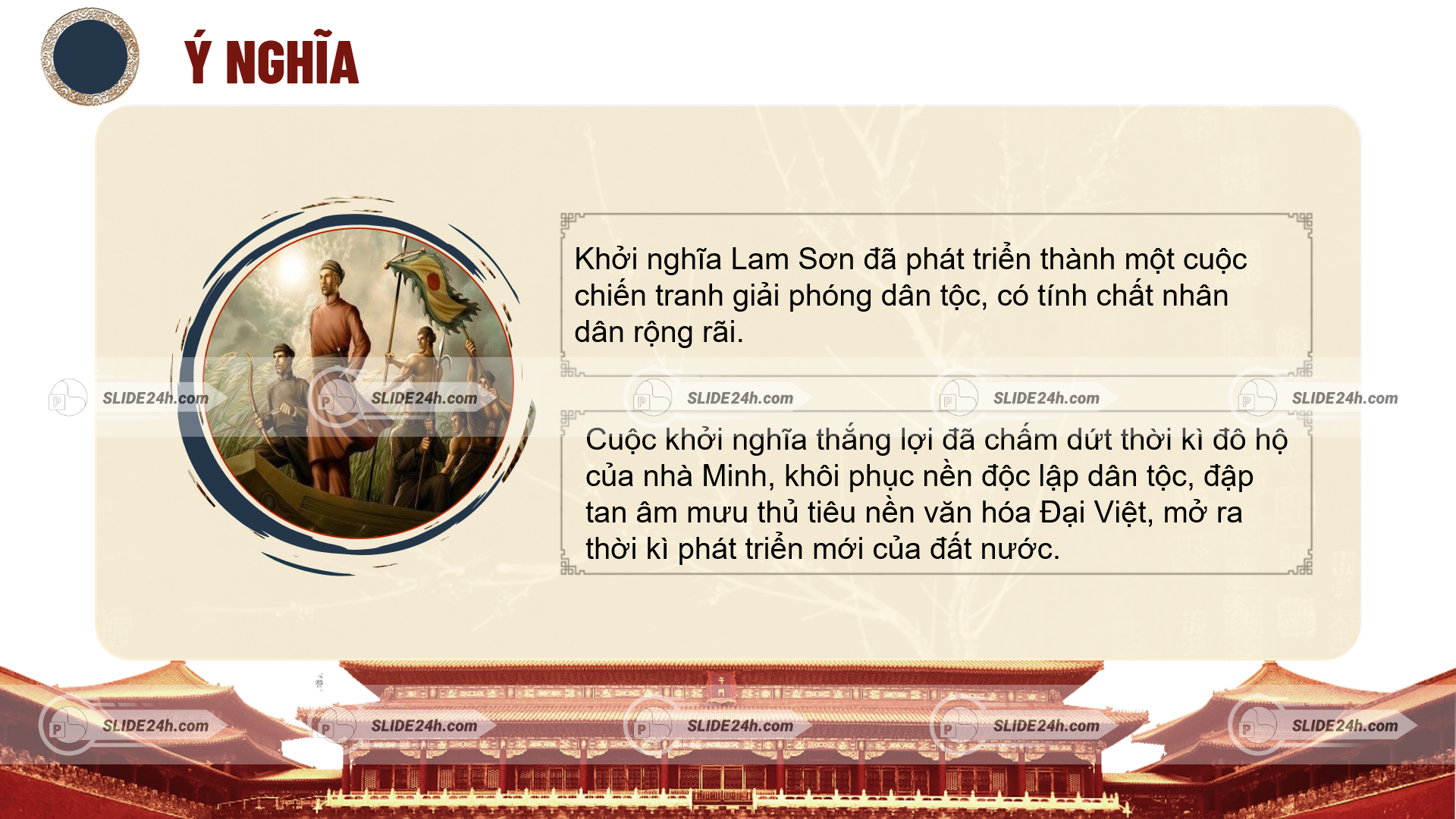 Ý nghĩa lịch sử của khởi nghĩa Lam Sơn