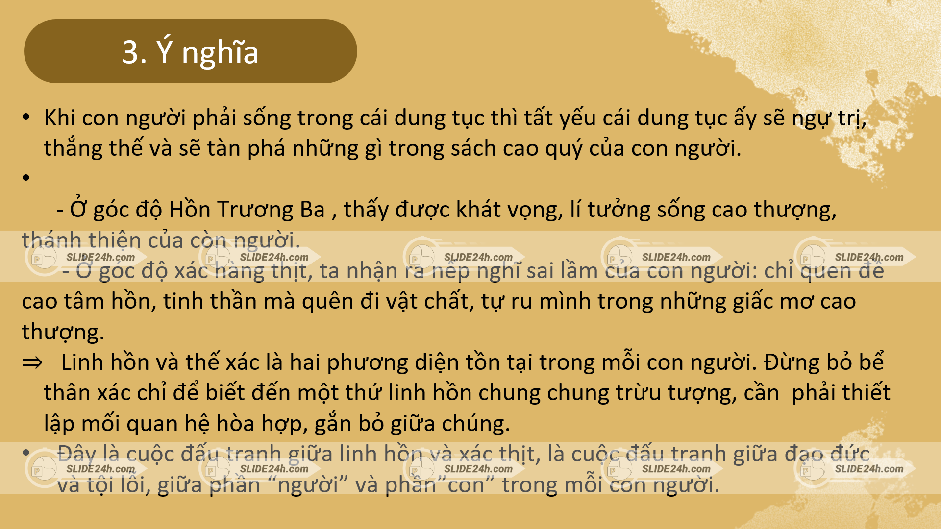 Ý nghĩa và bài học liên hệ Hồn Trương Ba Da Hàng Thịt